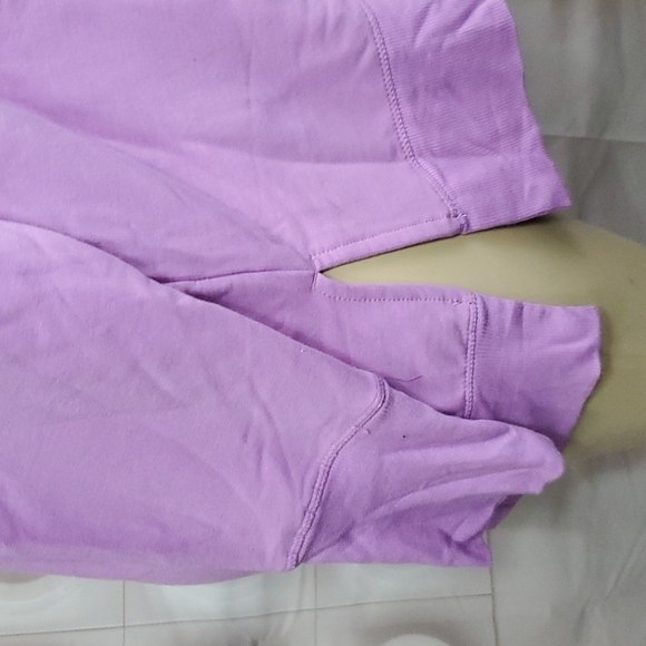 90 Degree by Reflex Luxe Side Slit Sweatshirt in Plumeria Purple Size XXL - Picture 5 of 8